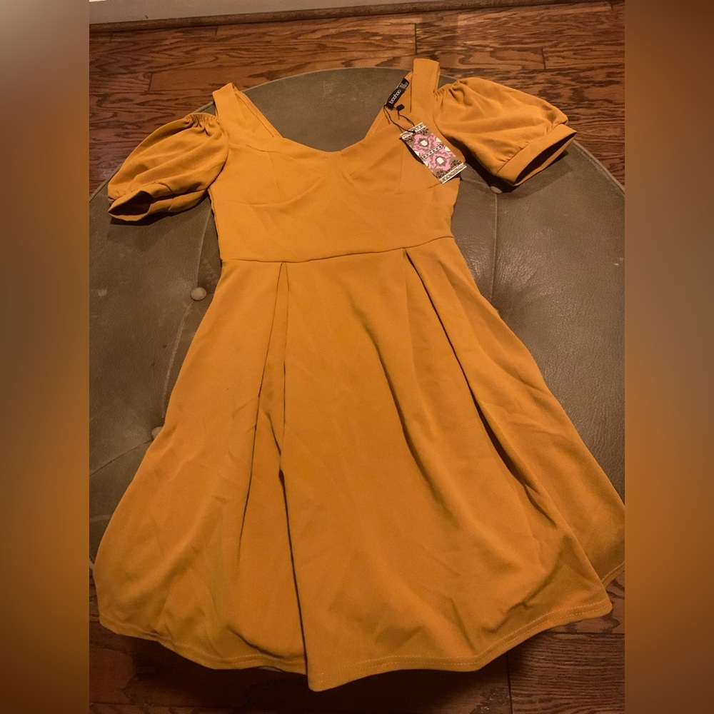 Yellow Dress by BooHoo